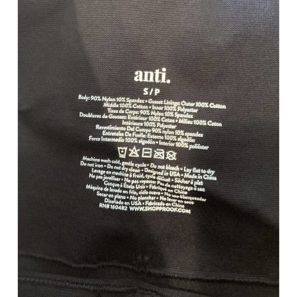 NEW Anti X Everyday Solutions Seamless Leggings Size Small Women’s Black - Picture 3 of 9